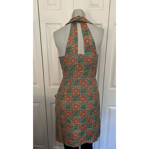 Anthropologie Leifsdottir Multicolor Pattern Print Reto Dress Size 4 - Picture 7 of 7